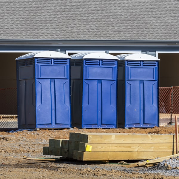 are there any restrictions on what items can be disposed of in the porta potties in Benbow